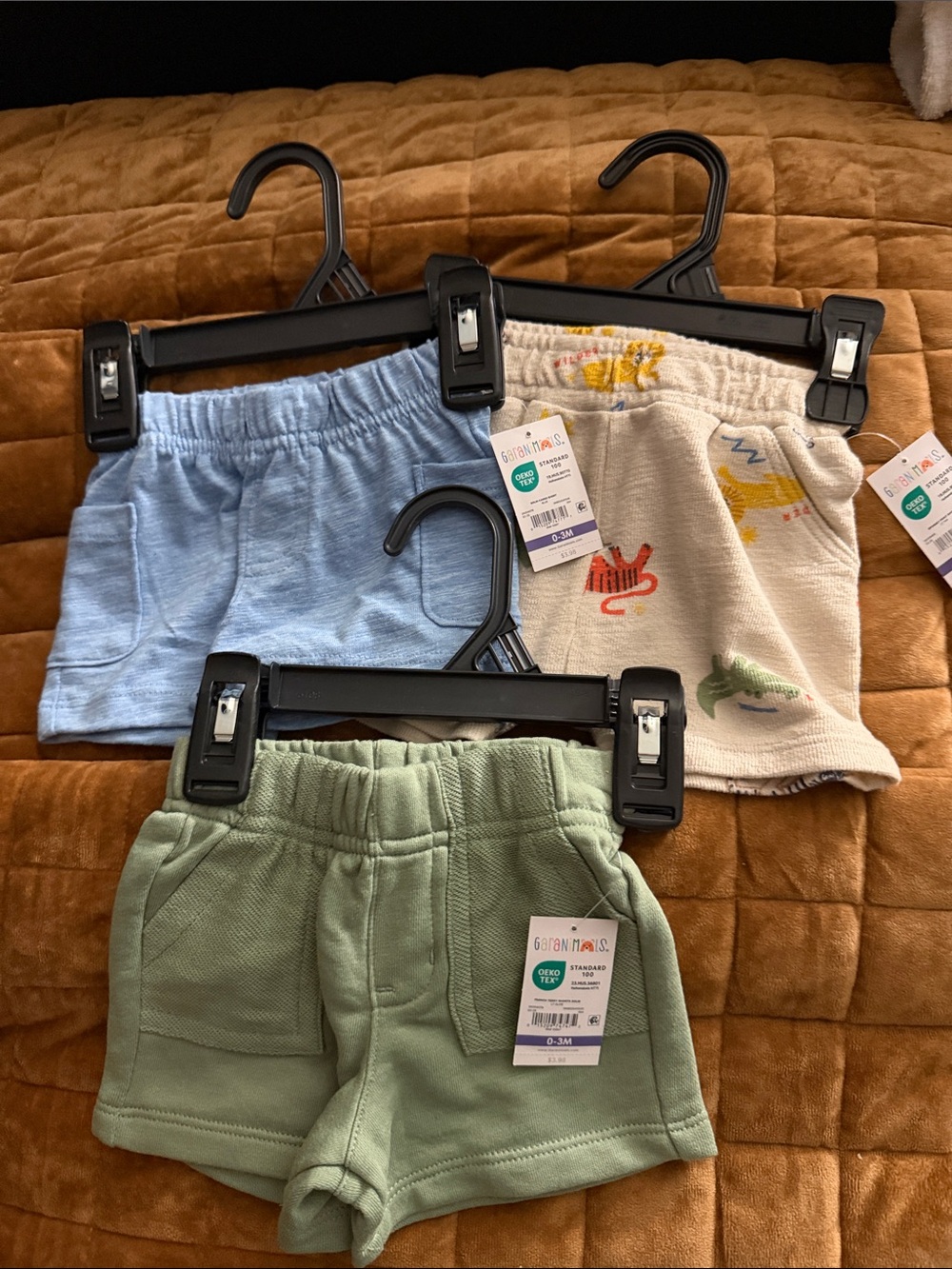 Garanimals Light Blue, Cream & Green toddlers Shorts